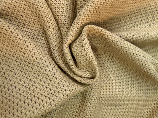 Open Knit Cotton - Khaki Brown