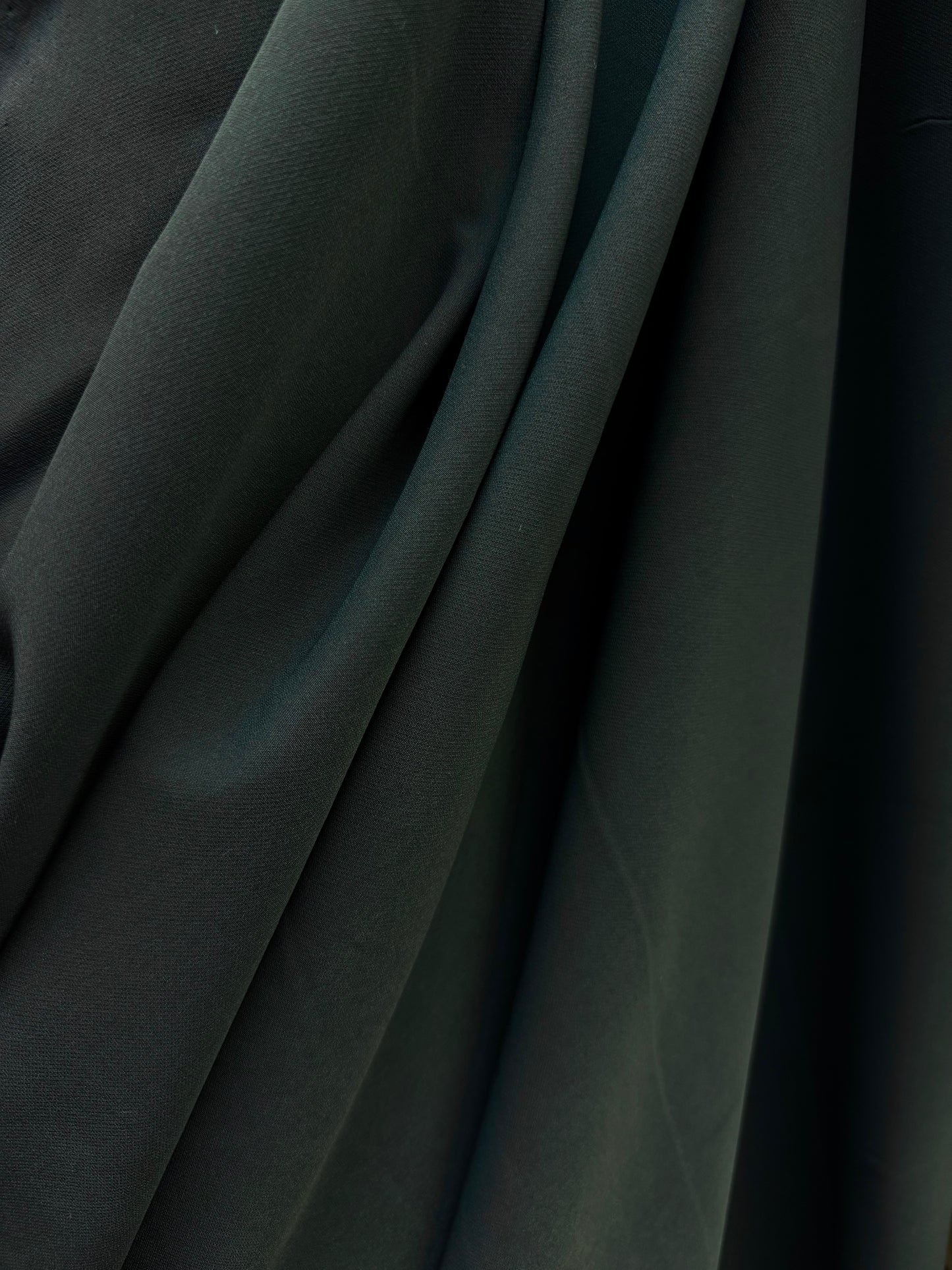 Italian Stretch Poly Rayon Suiting - Evergreen