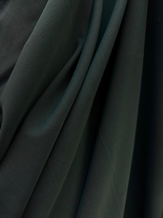 Italian Stretch Poly Rayon Suiting - Evergreen