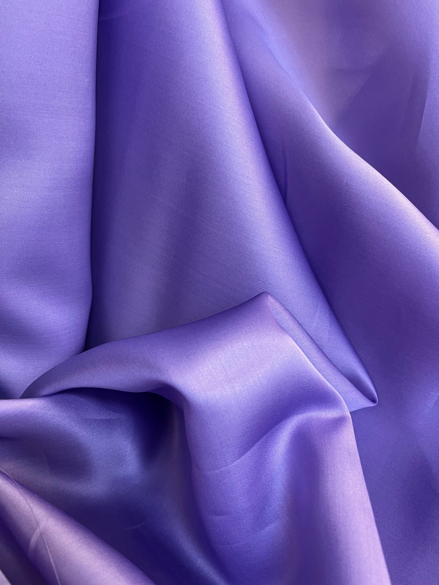 Silk Organza Satin Face - Periwinkle Purple