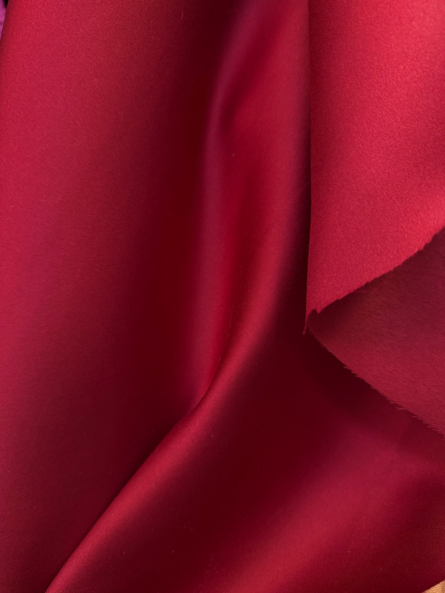 Poly Sateen - Wine Red