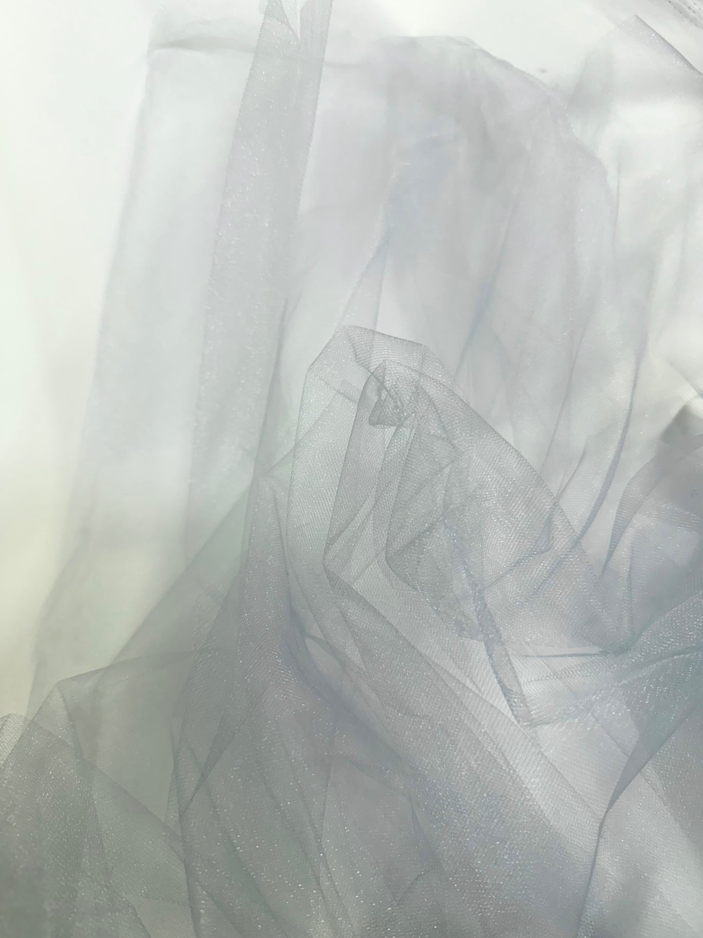Polyester Tulle - Seafoam Silver