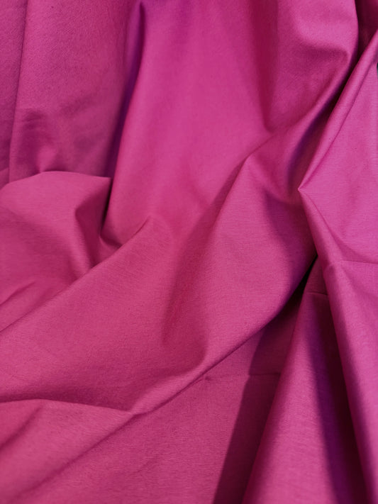 Plain Weave Cotton - Fuchsia Pink