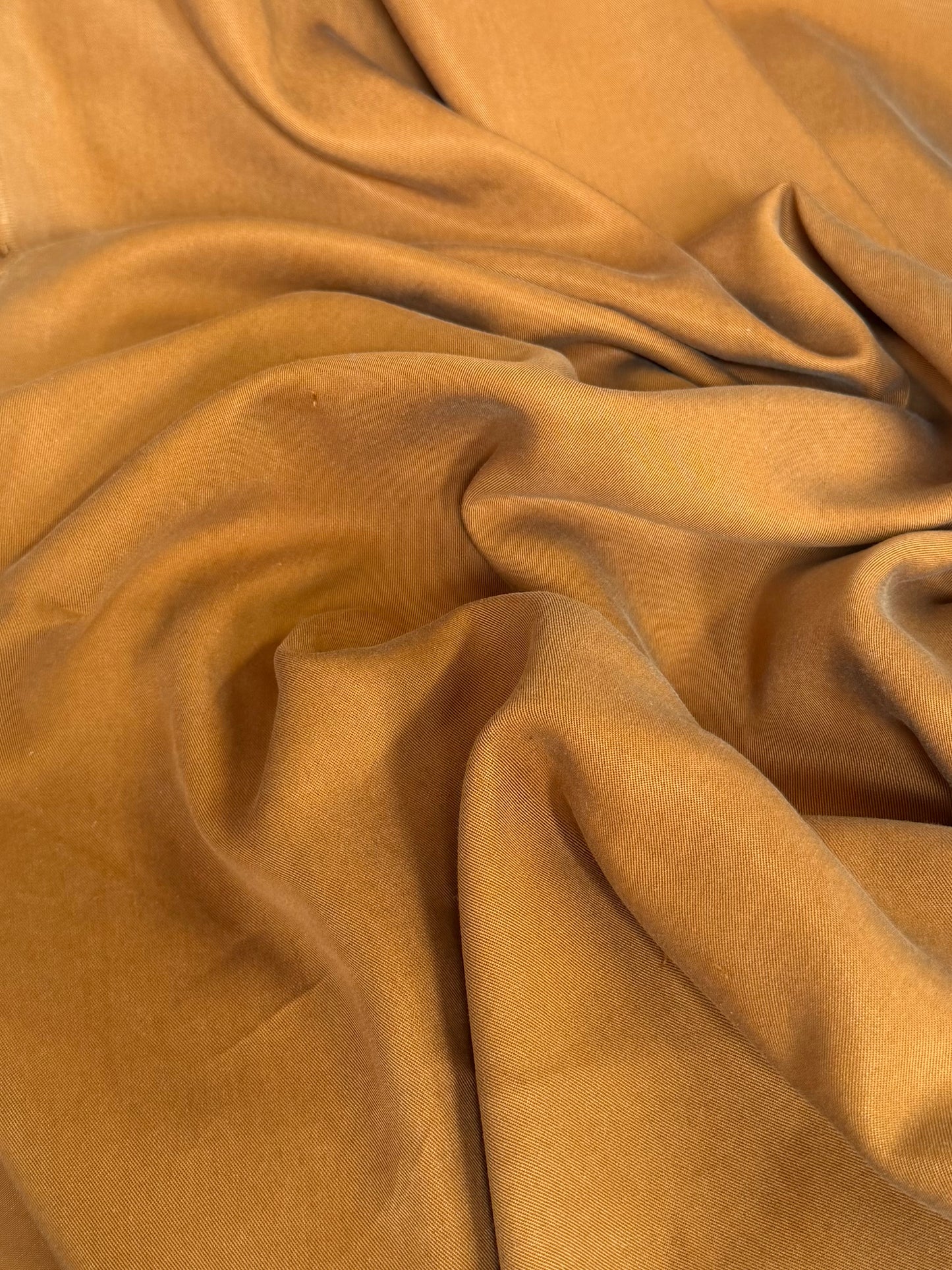 Fine Twill Viscose - Rust Brown