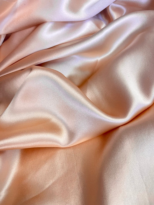 Silk Charmeuse - Peachy Pink - 19mm Designer