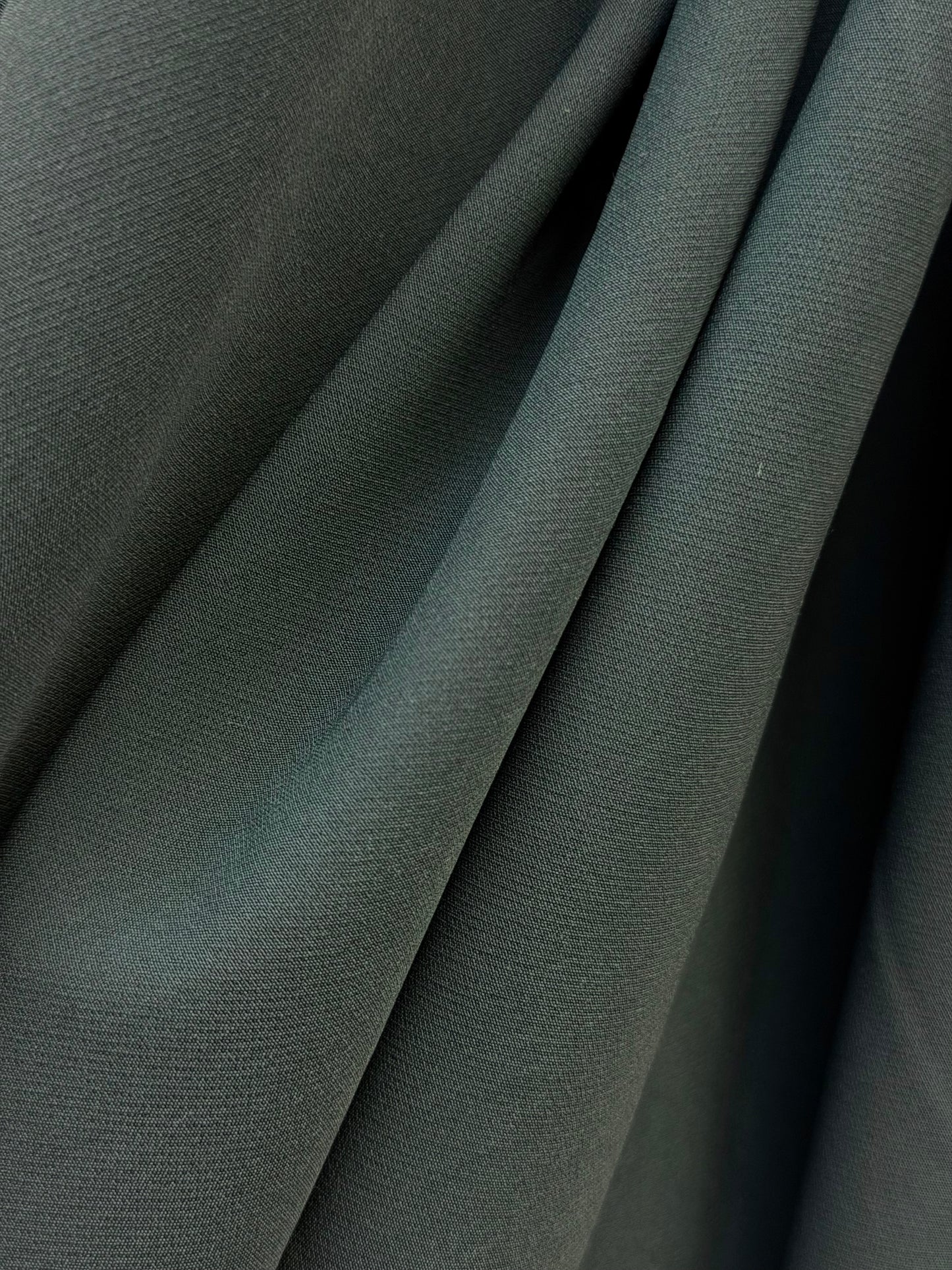 Italian Stretch Poly Rayon Suiting - Evergreen
