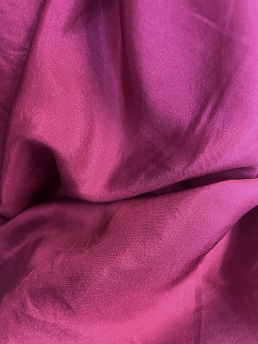 100% Silk Habotai Lining - Berry Purple