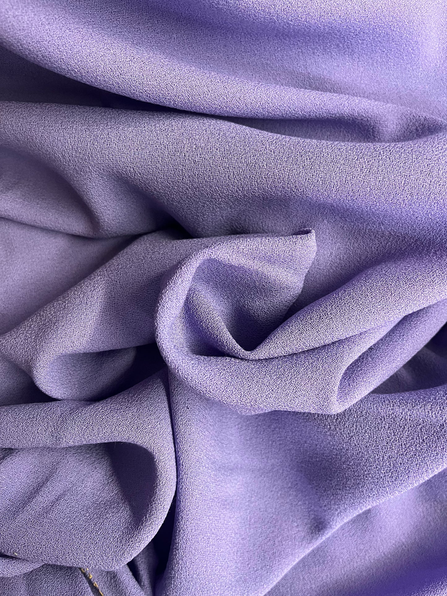 Italian Designer Virgin Wool Crepe - Lavender Purple