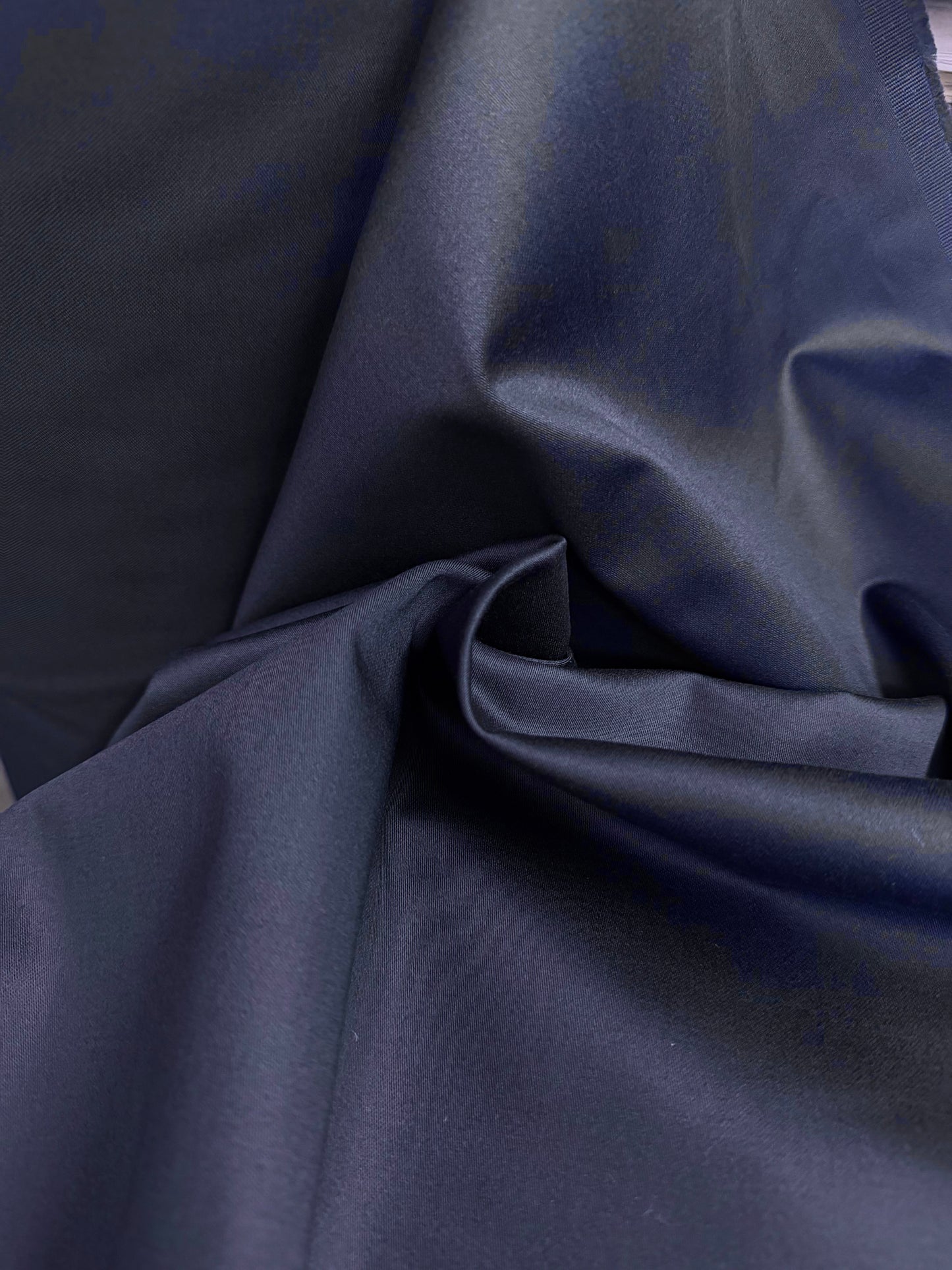 Cotton Sateen - Navy Blue