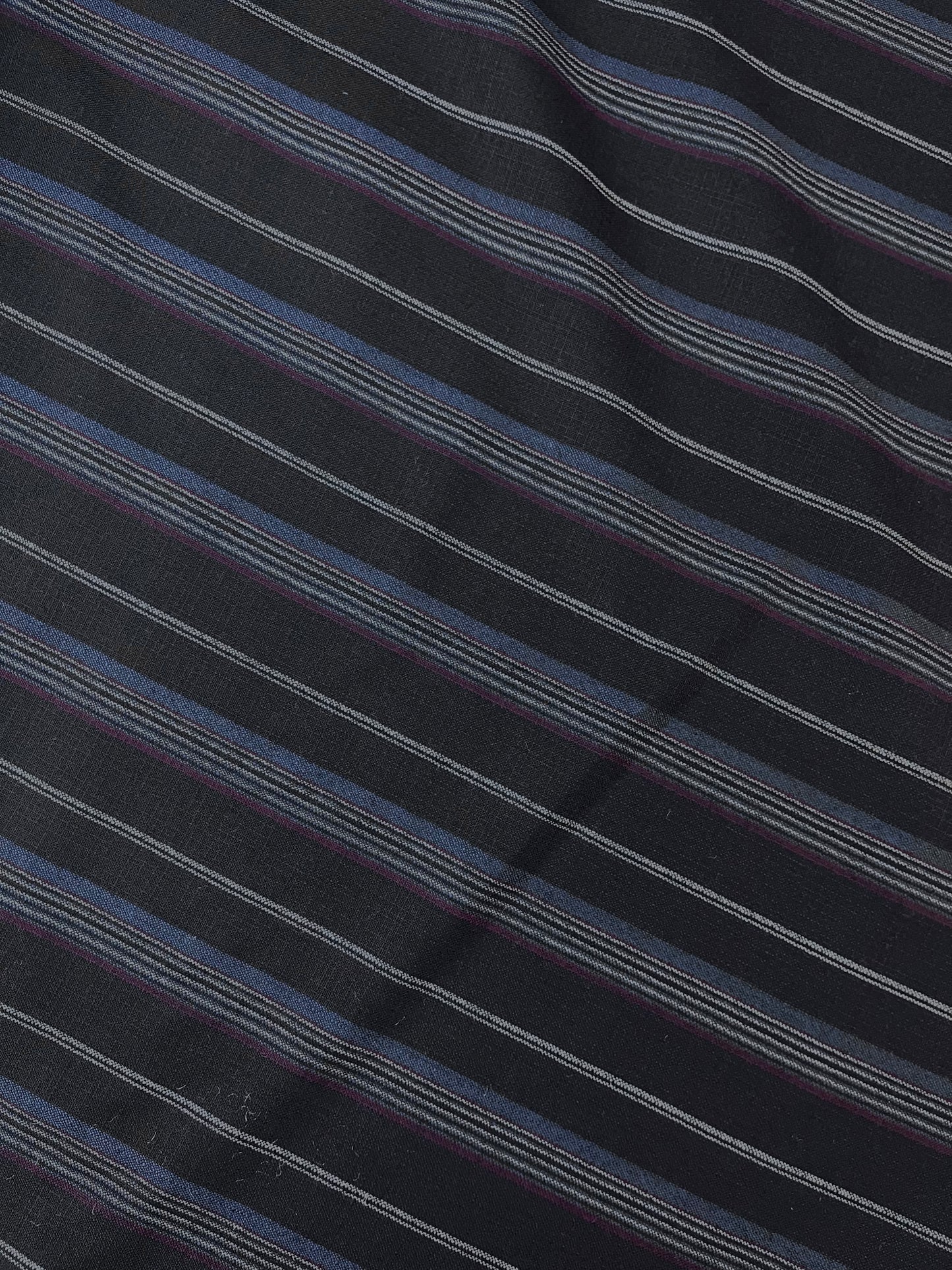 Stripe Wool Suiting - Blue, Red & White