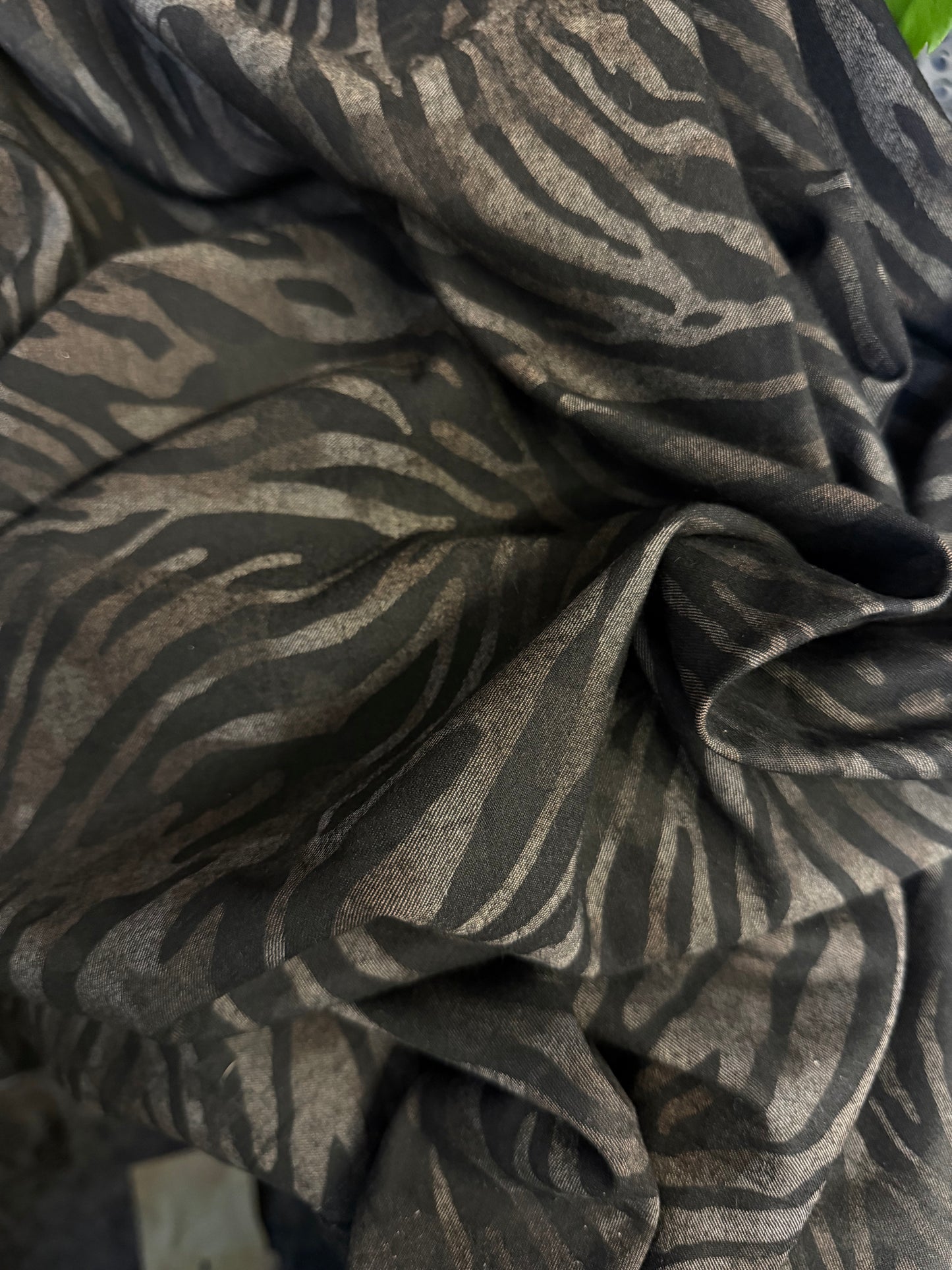 Stretch Cotton Spandex Twill - Neutral Zebra