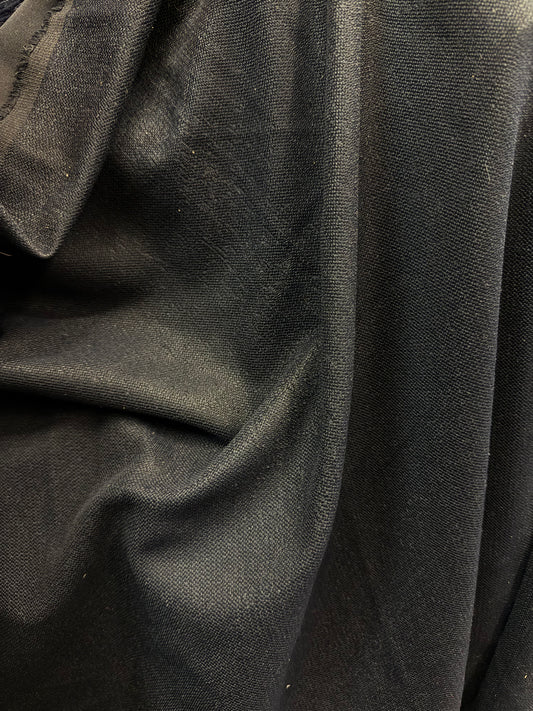 Textured Sport Poly Knit - Jet Black