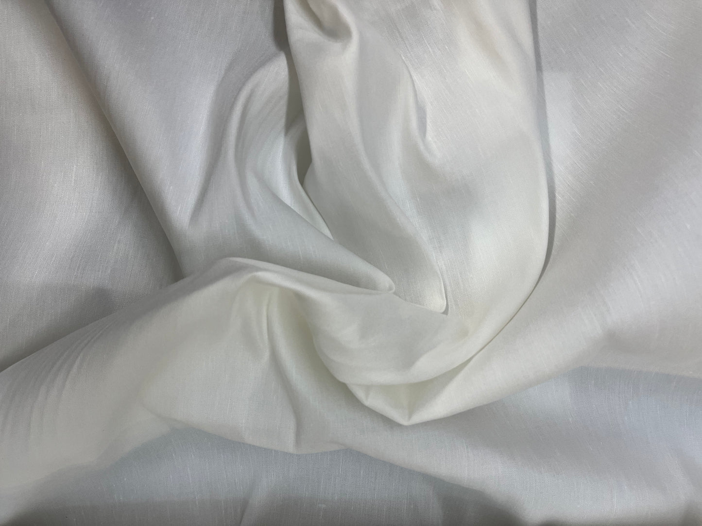 Stretch Linen - White