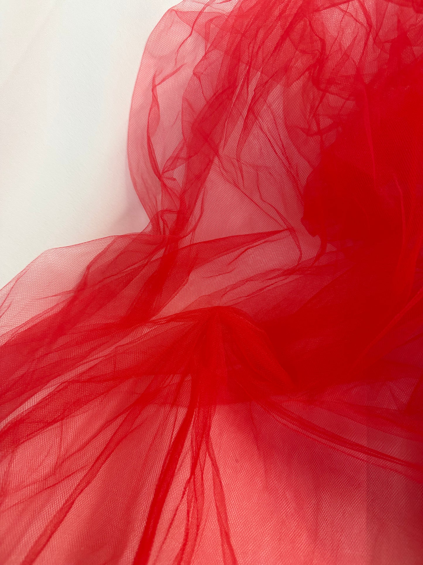 Polyester Tulle - Cherry Red