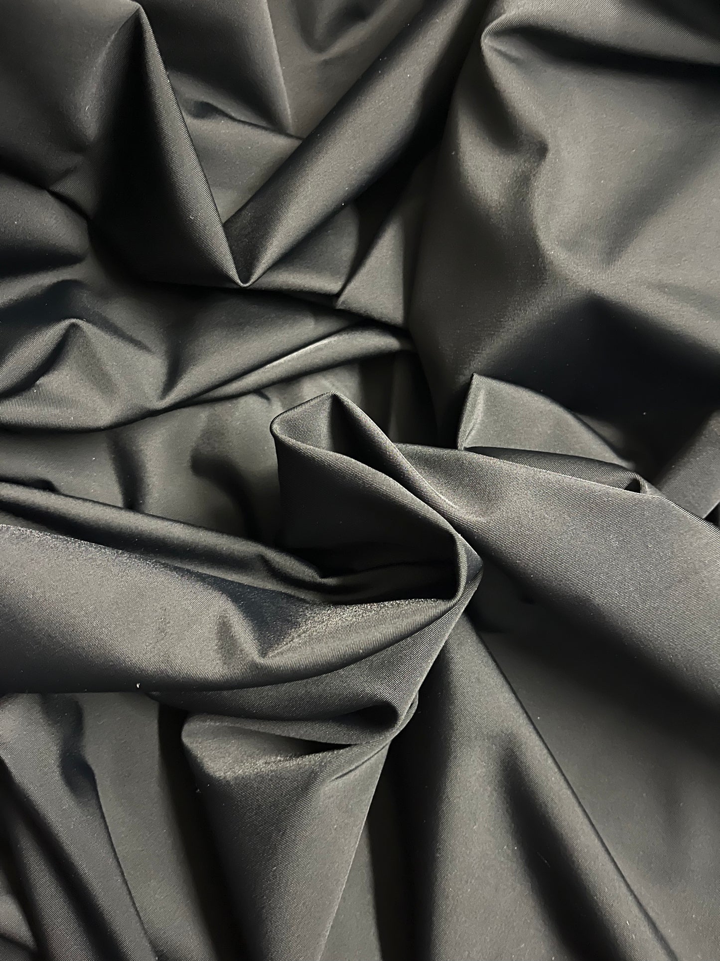Medium Weight Lycra - Jet Black