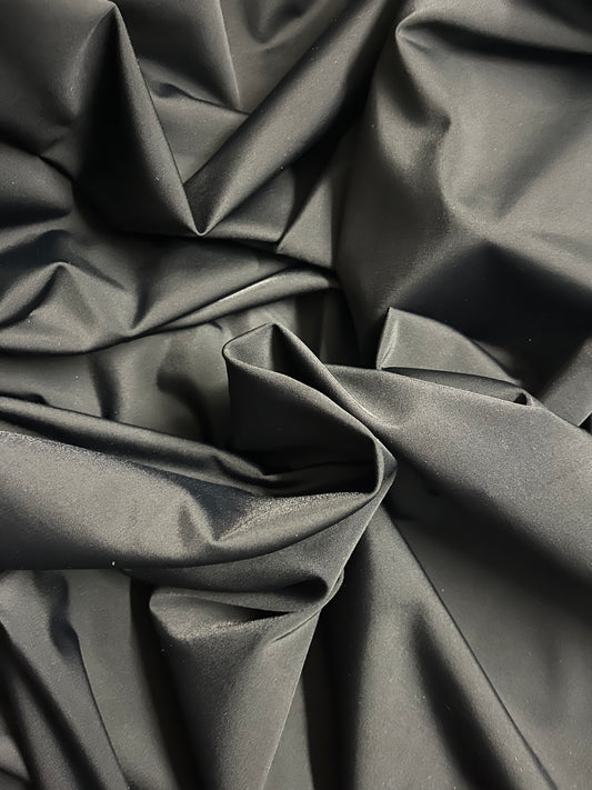 Medium Weight Lycra - Jet Black