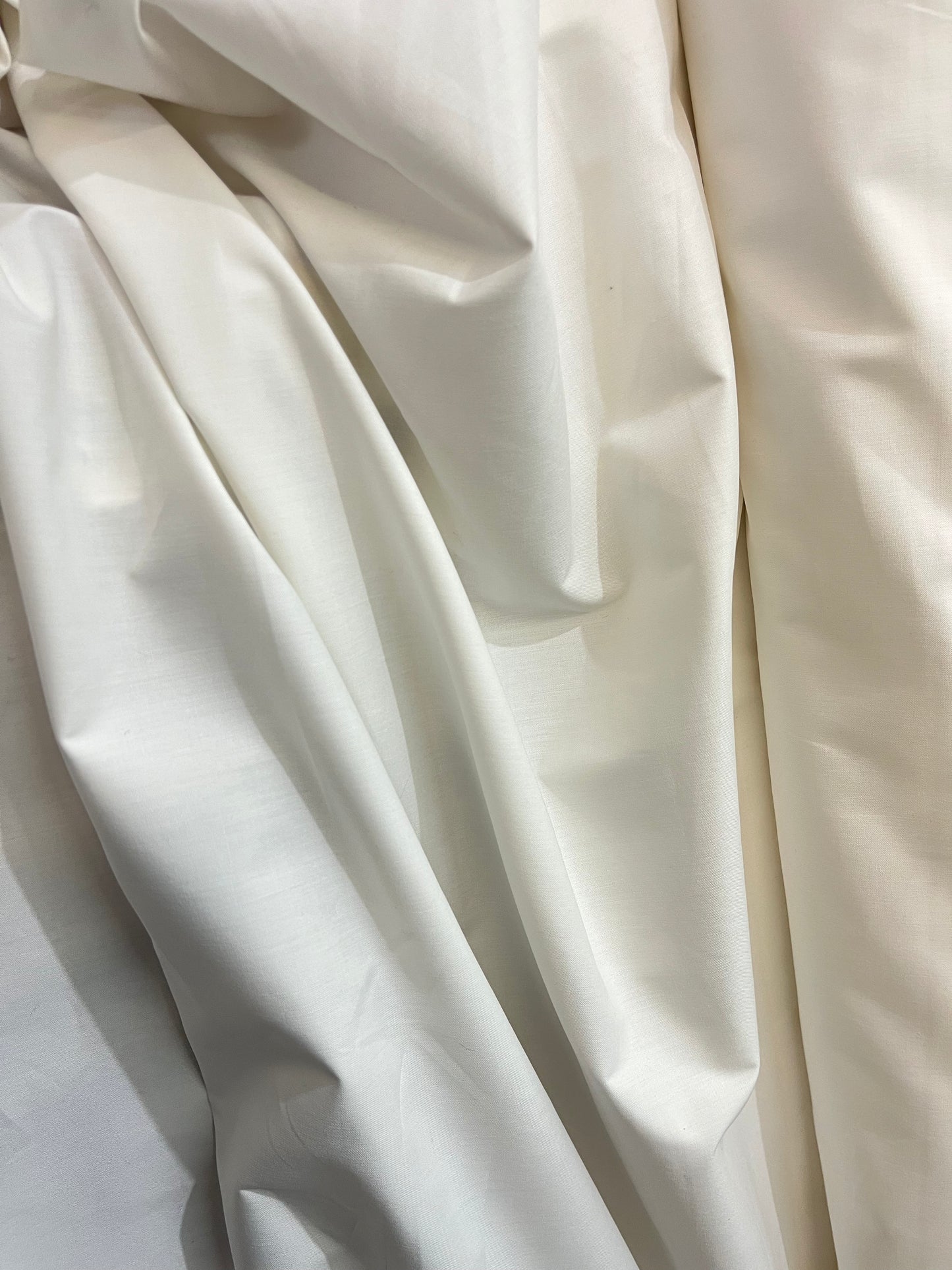 Medium Weight Poly Cotton - White