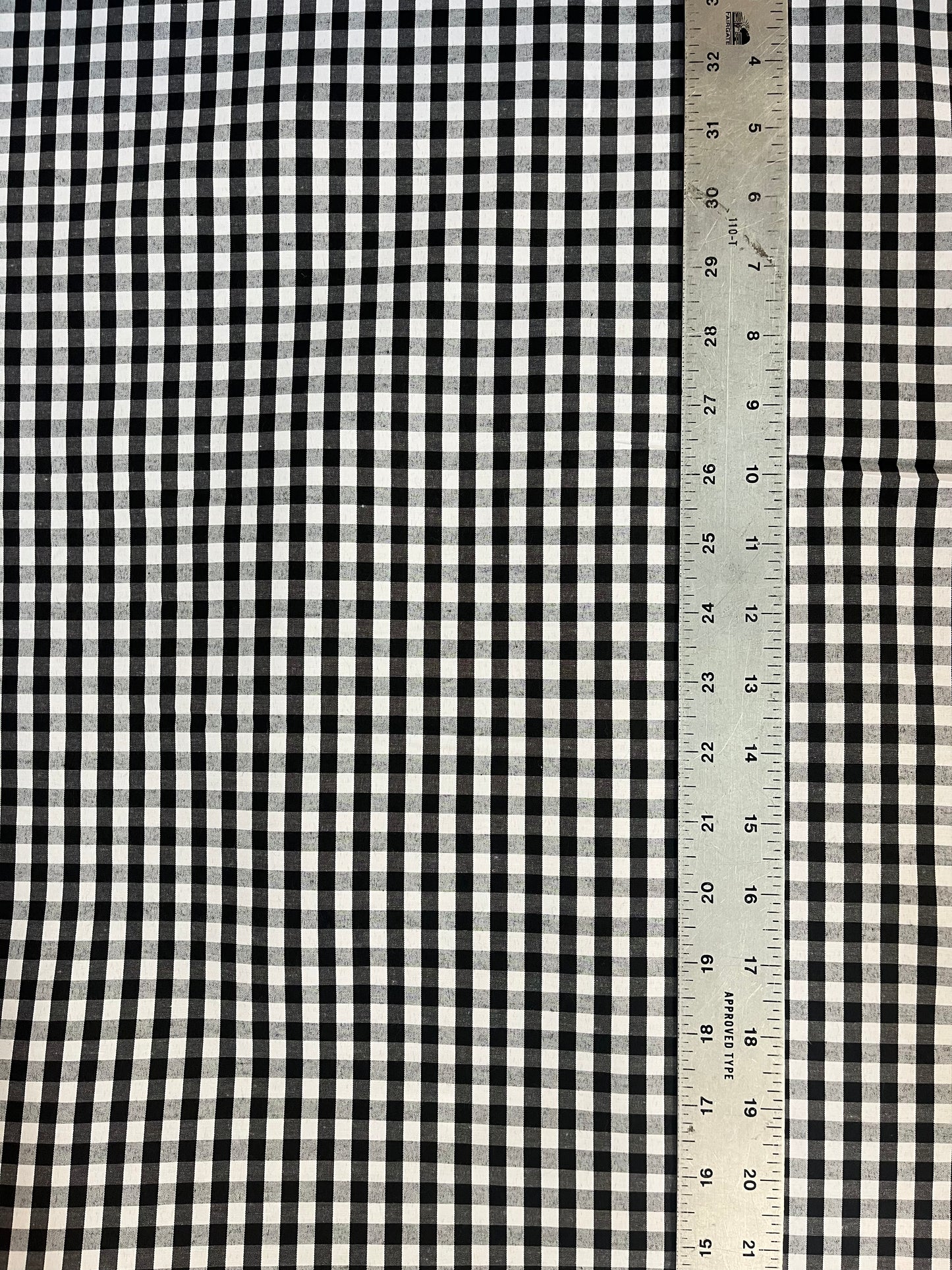 Gingham Cotton - Black & White