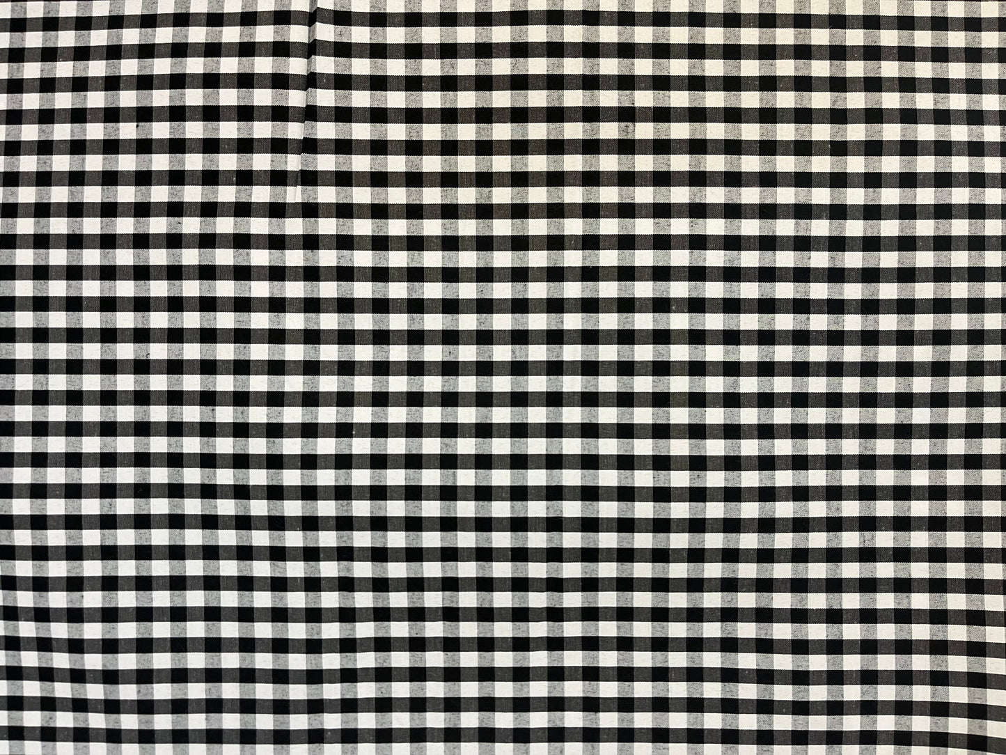 Gingham Cotton - Black & White