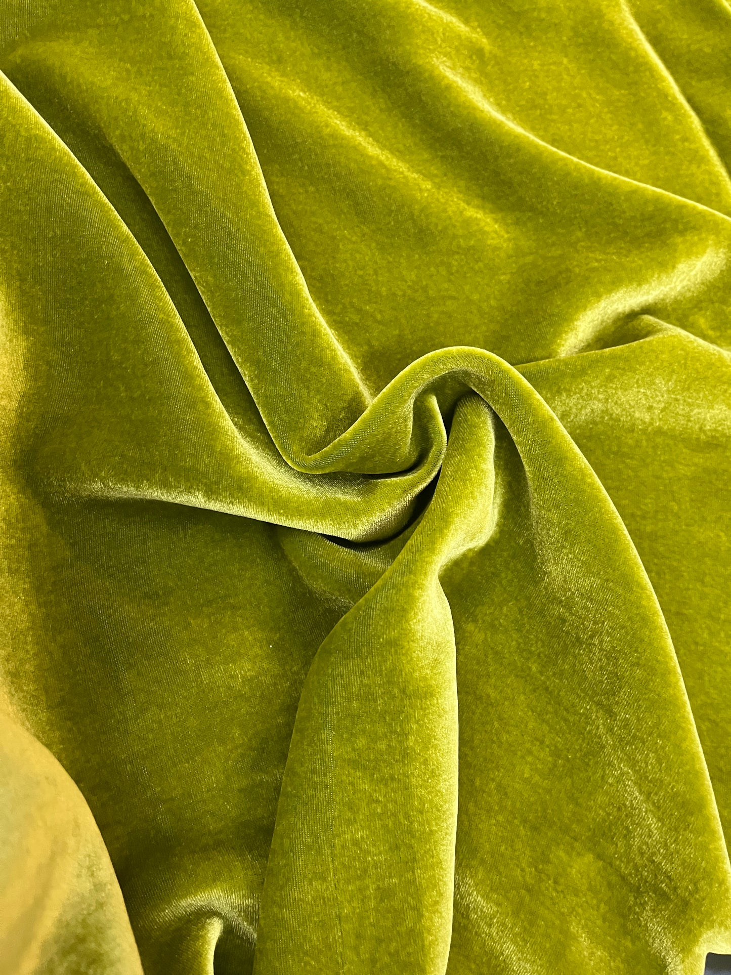Silk Velvet - Chartreuse Green