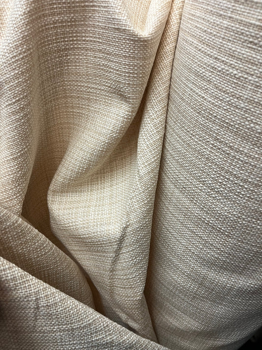 Woven Textured Cotton - Ivory Beige