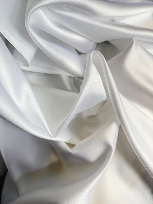 Poly Sateen - Bright White