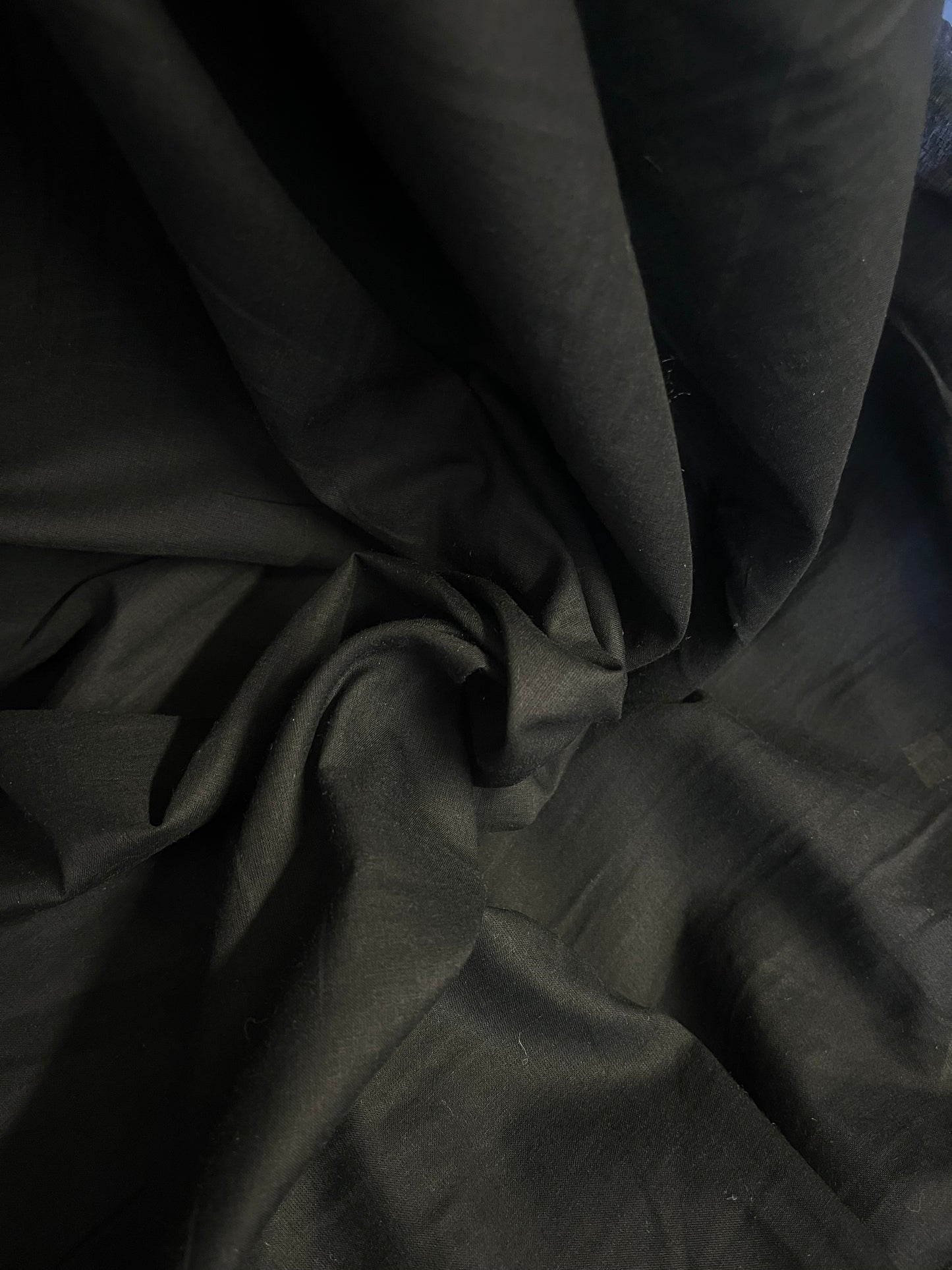 Cotton Voile - Jet Black