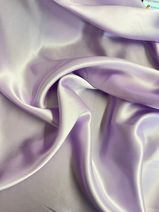 Silk Charmeuse Wide - Lilac Purple - 19mm Designer