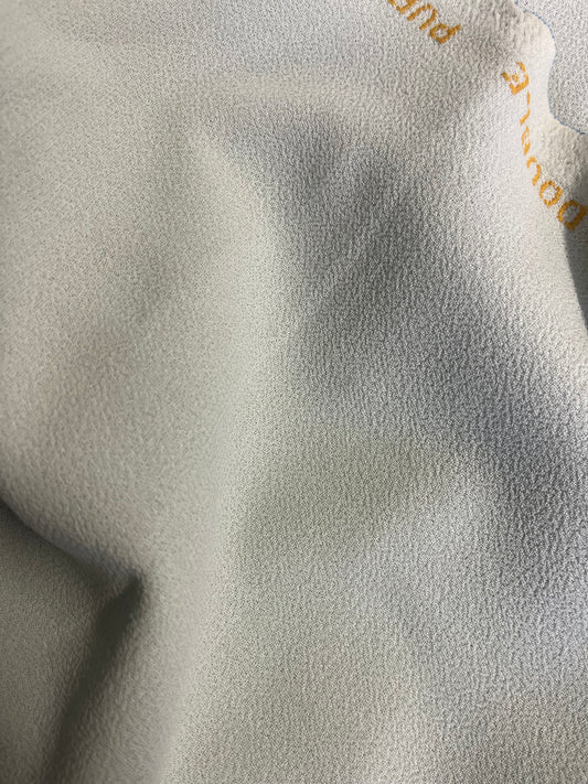 Italian Designer Double Faced Virgin Wool Crepe - Seafoam Green