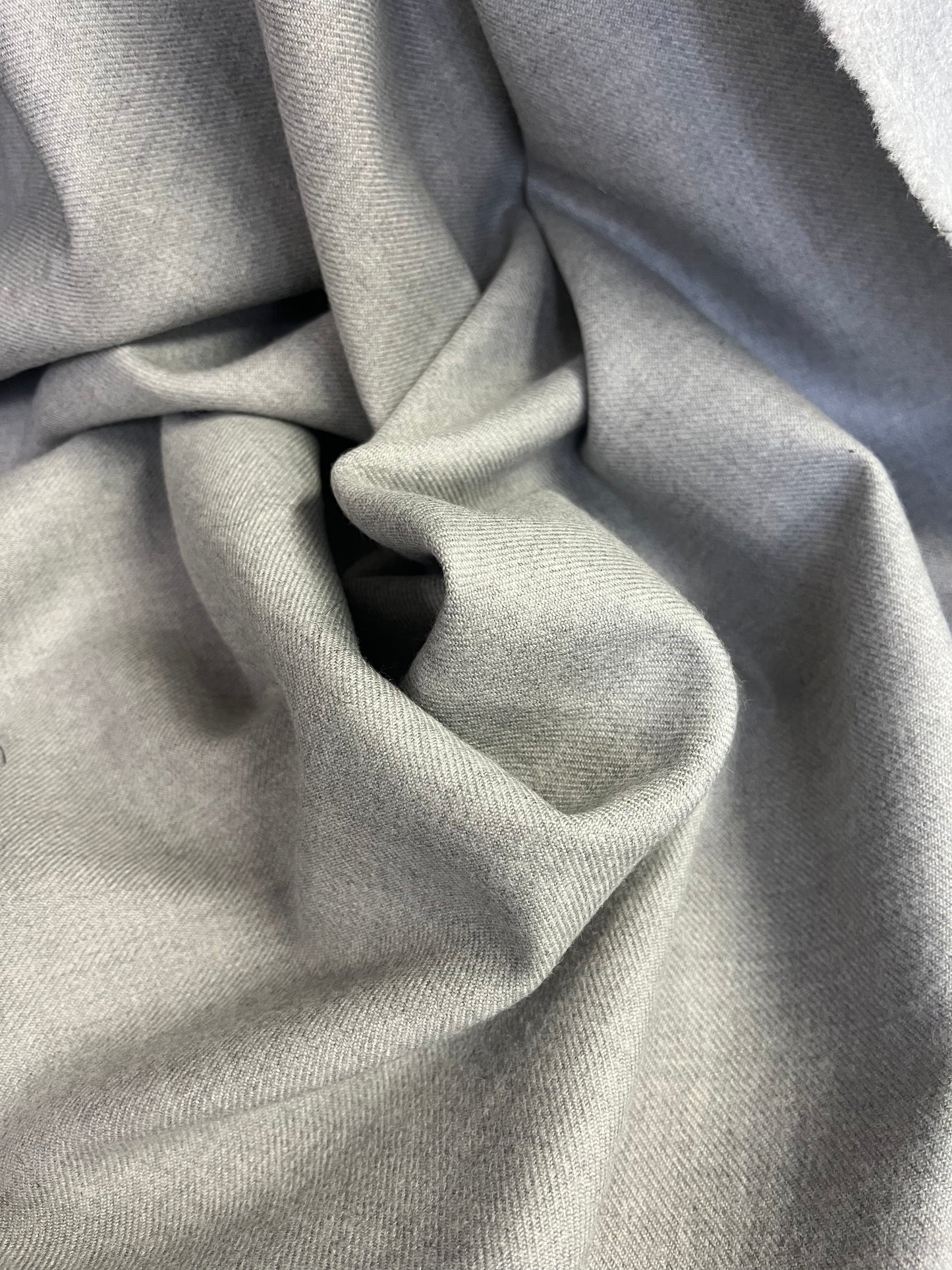 Wool Flannel Suiting - Grey