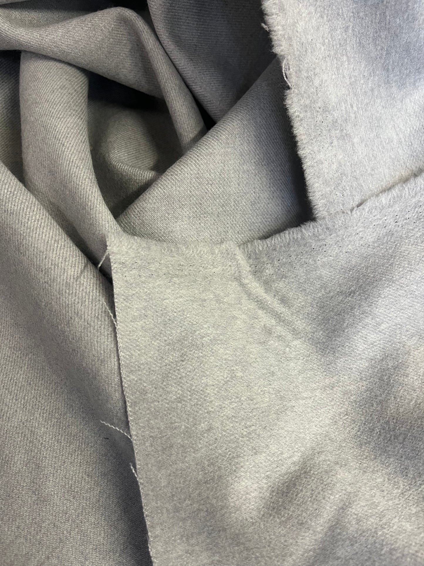 Wool Flannel Suiting - Grey