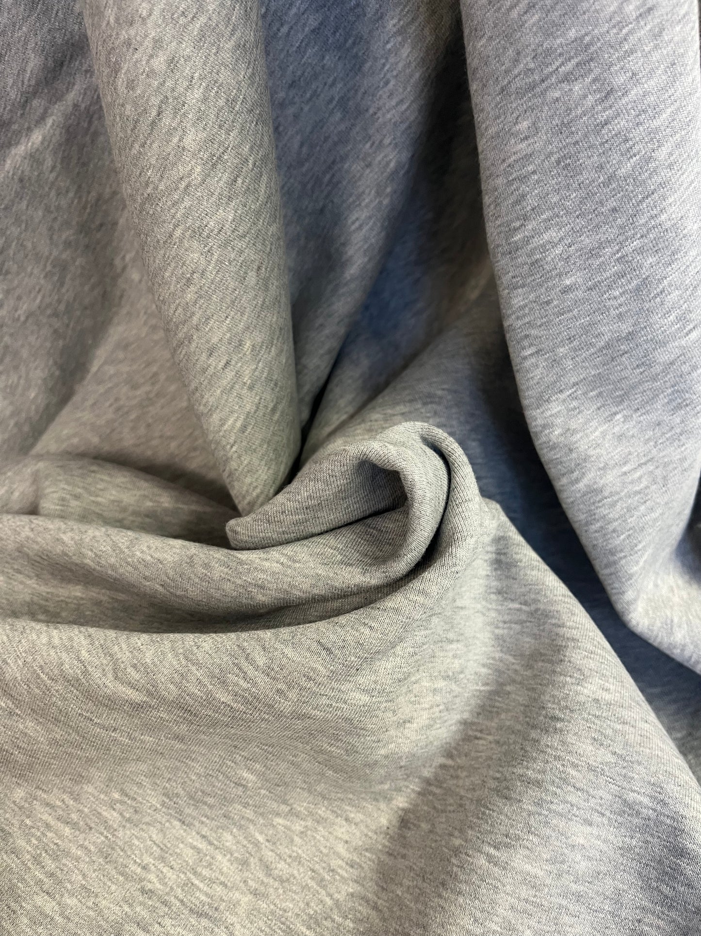 Super Soft Cotton French Terry - Heather Grey