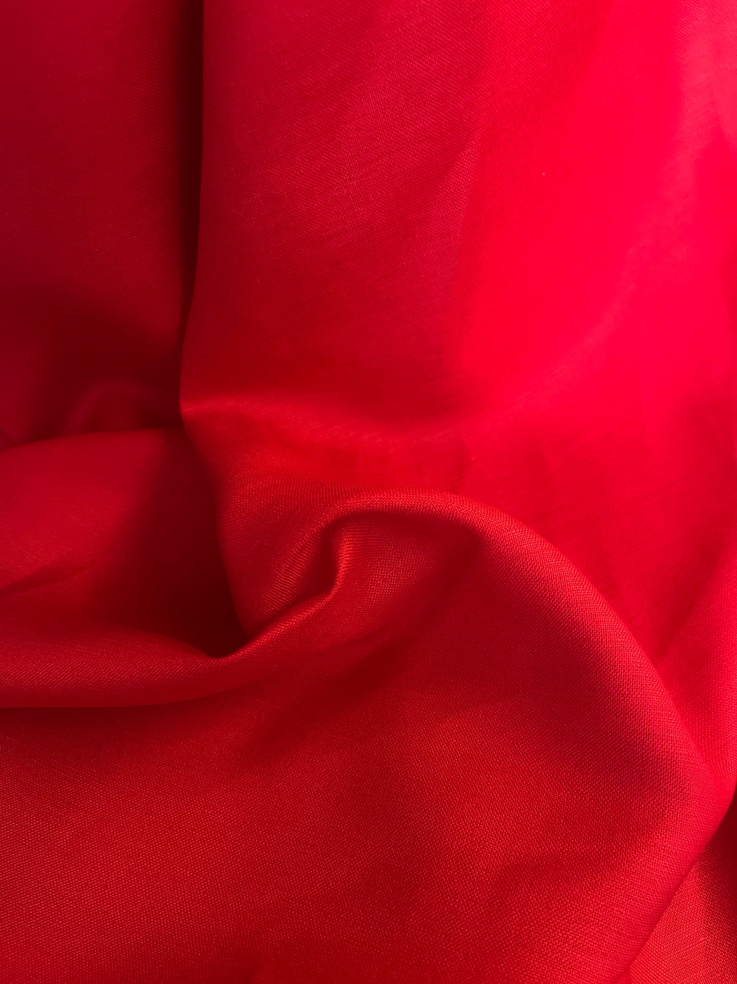 Linen & Rayon Blend -Red