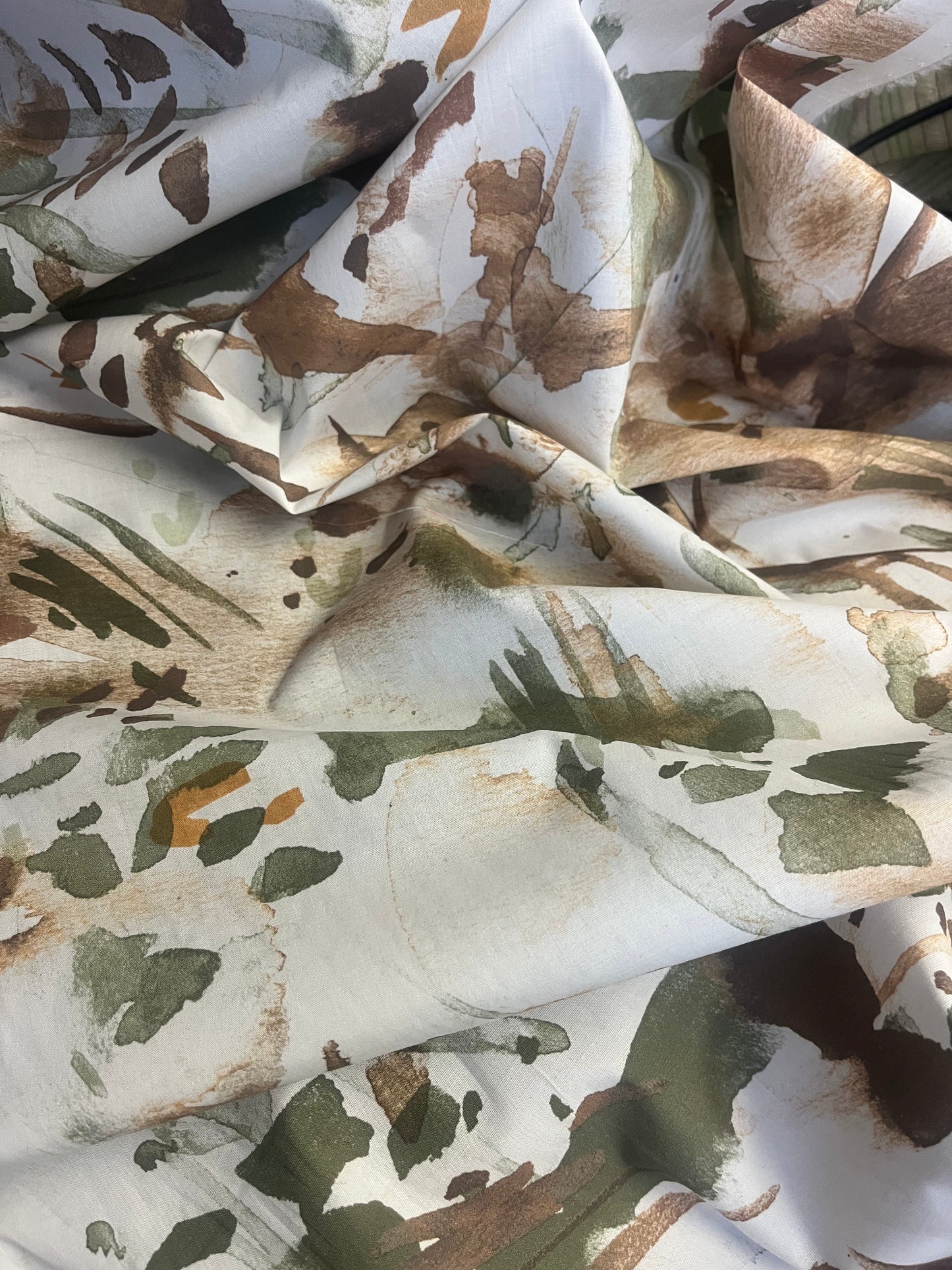 Italian Printed Cotton - Watercolor Camo
