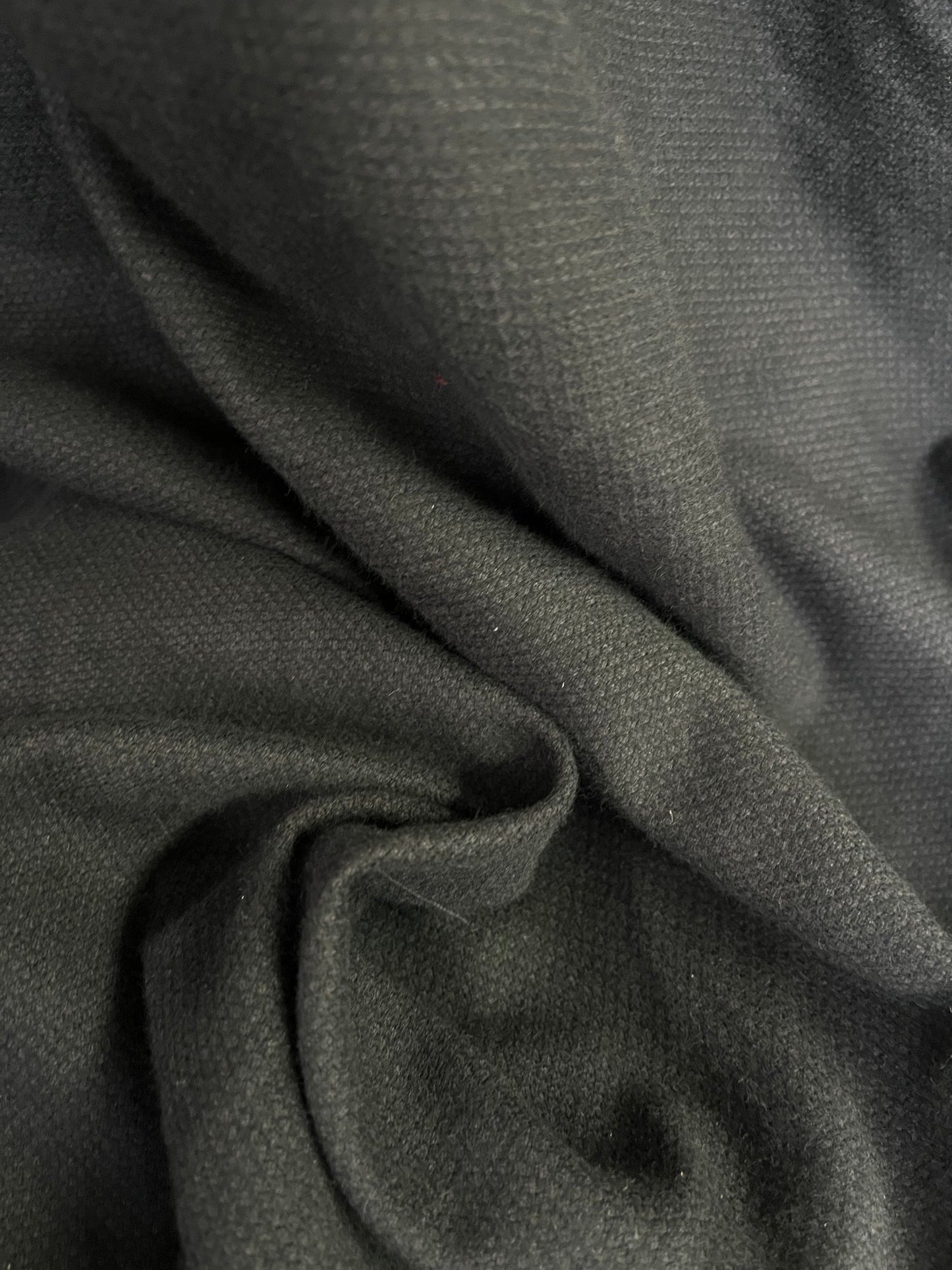 Flannel Cotton Canvas - Jet Black