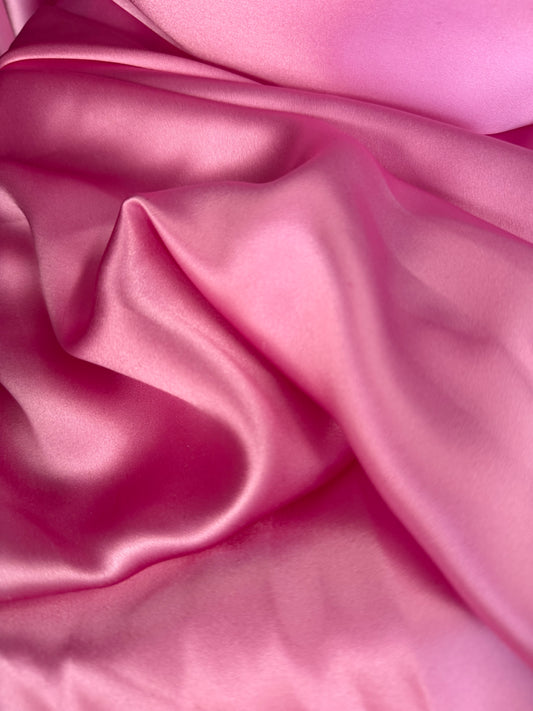Silk Charmeuse - Bubble Gum Pink