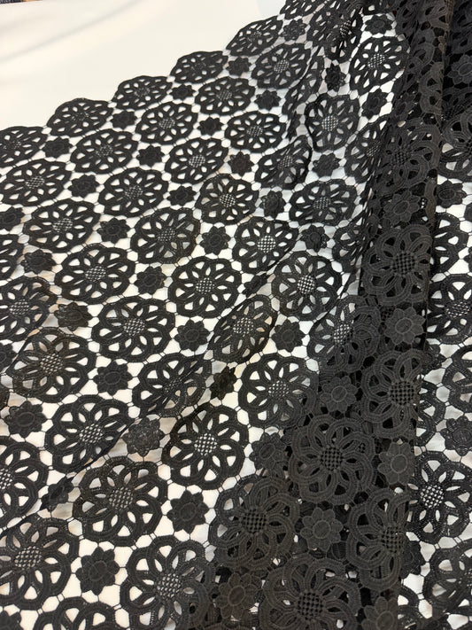 Poly Rayon Lace - Black