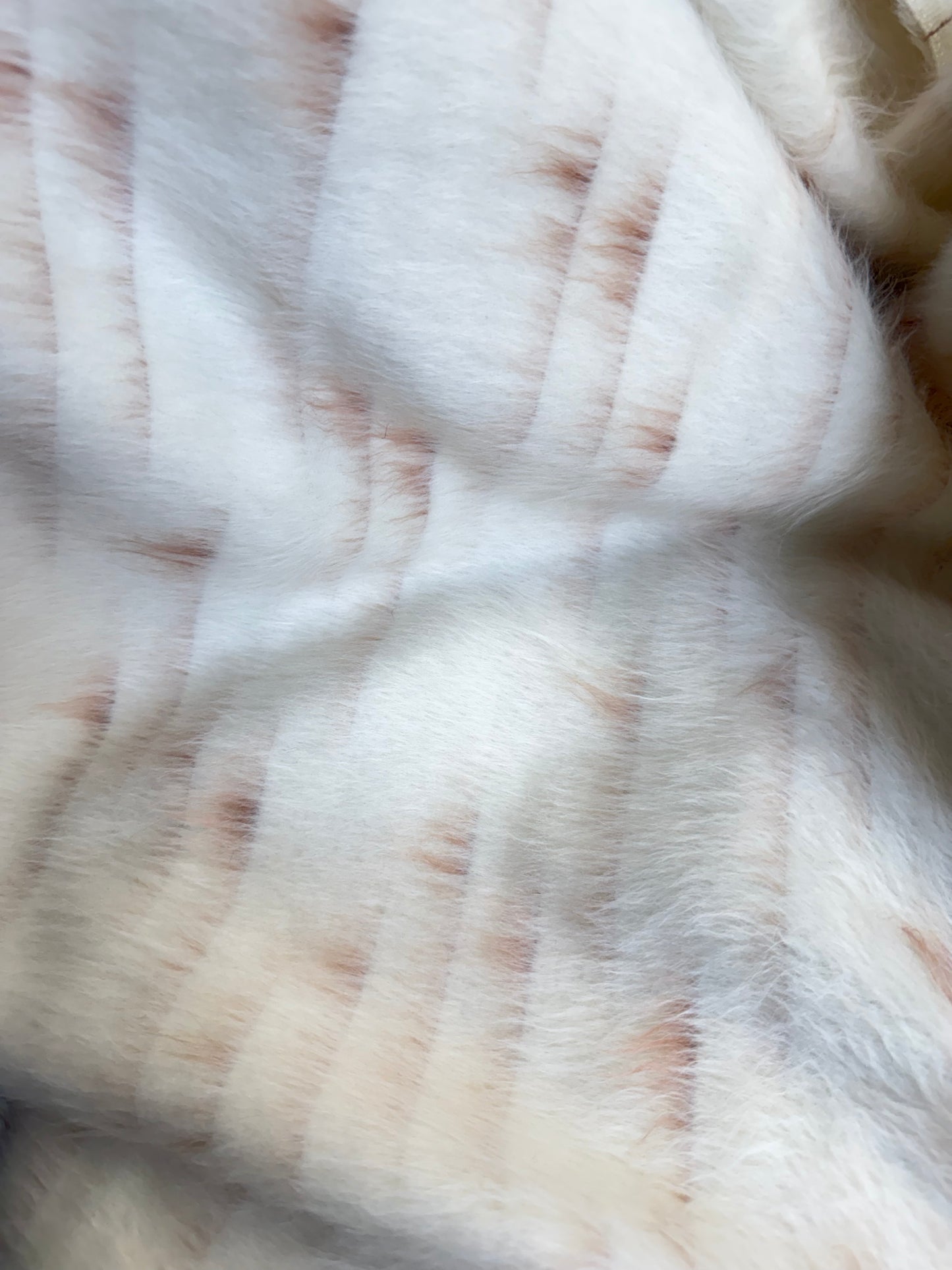 Italian Designer Alpaca Wool - Ivory & Tan