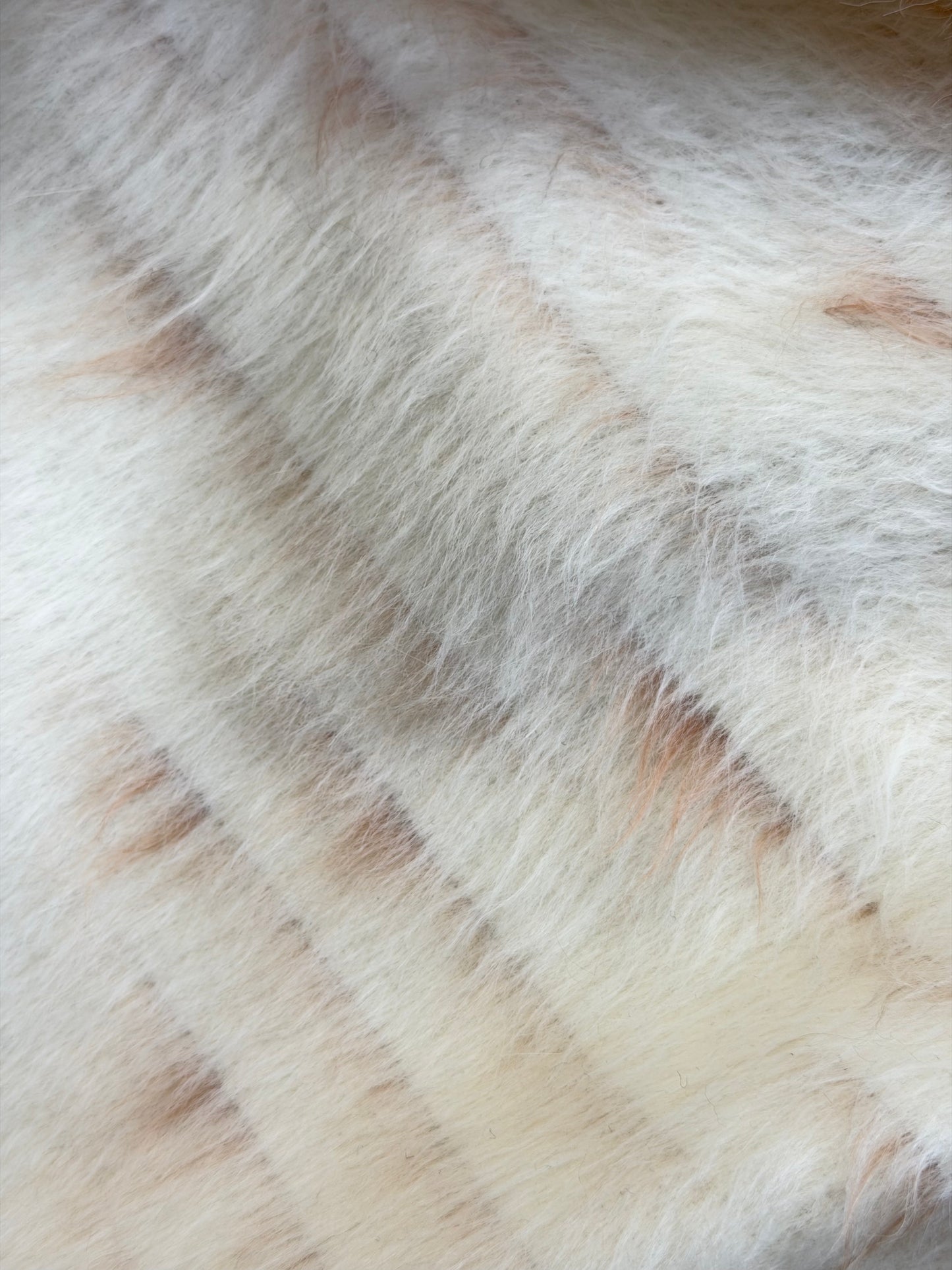 Italian Designer Alpaca Wool - Ivory & Tan