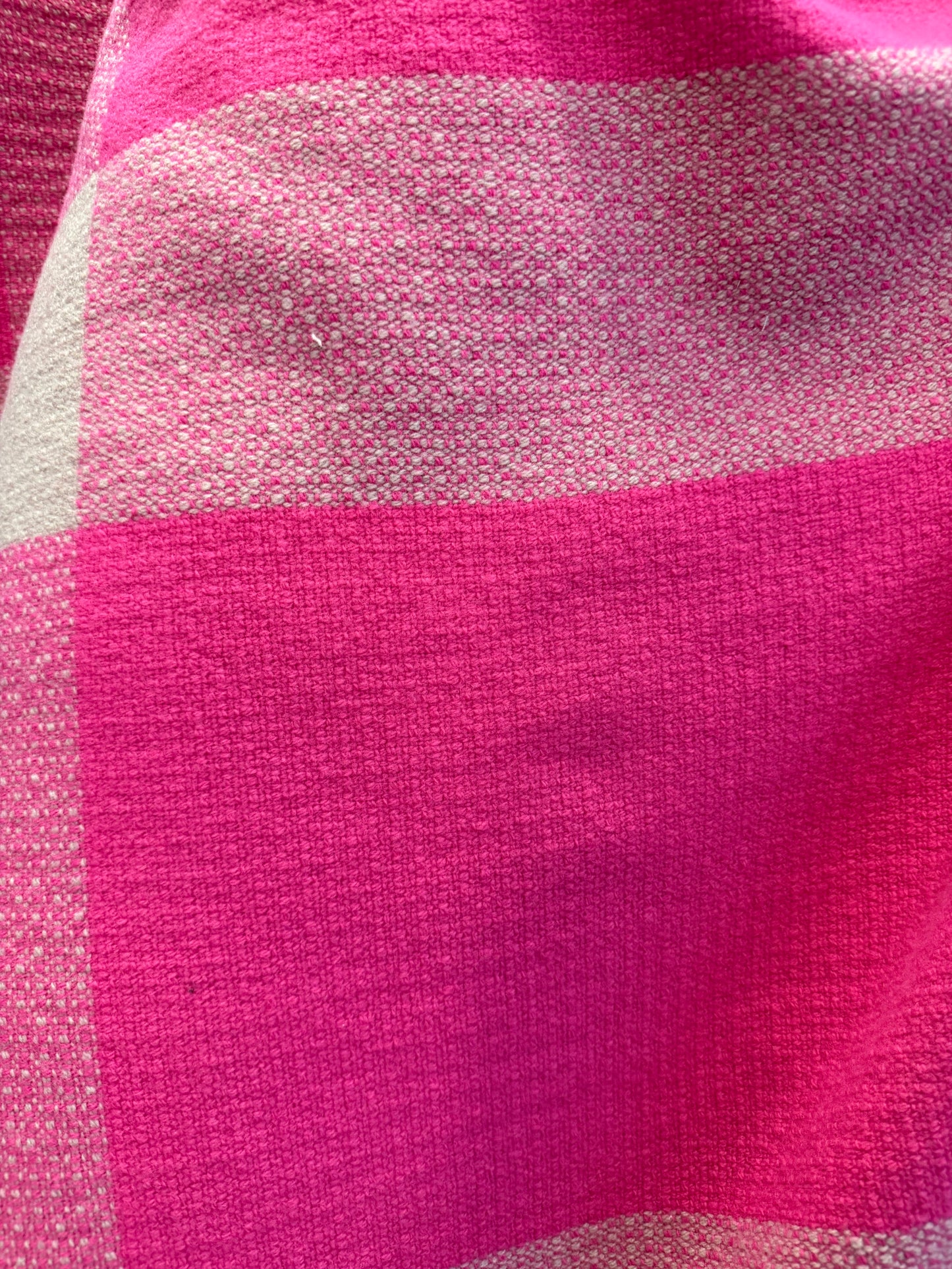 Heritage Label - Italian Fringe Plaid - Pink Jumbo Plaid