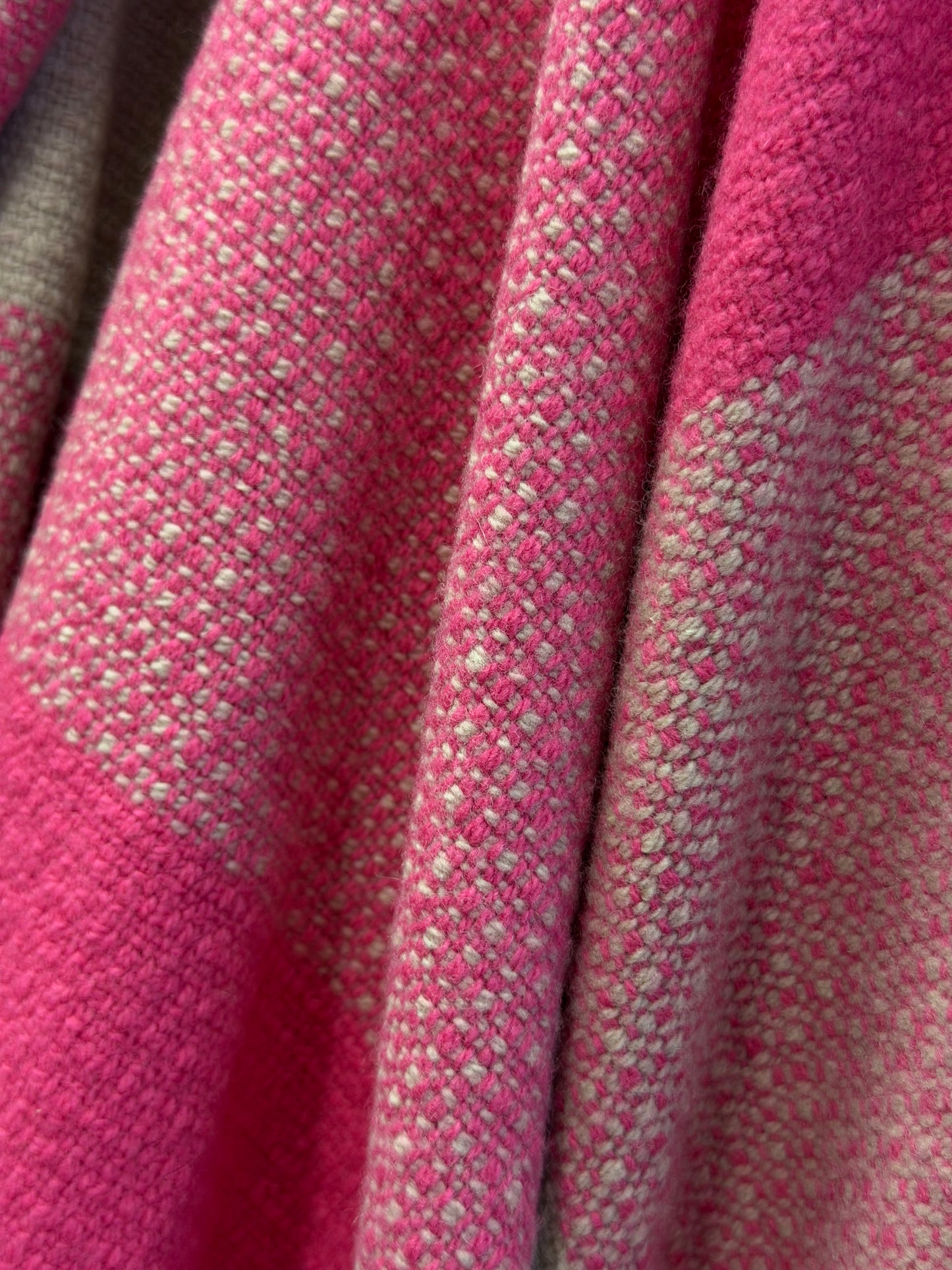 Heritage Label - Italian Fringe Plaid - Pink Jumbo Plaid