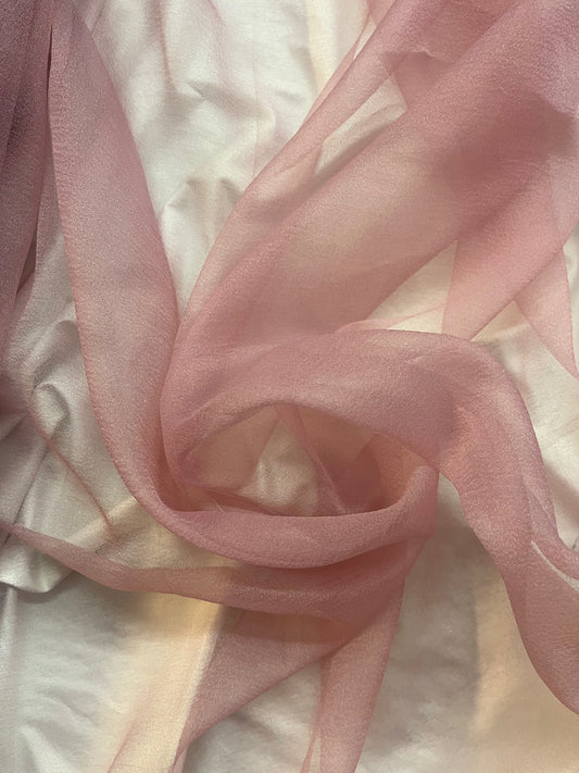 Textured Japanese Poly Organza - Blush Pink