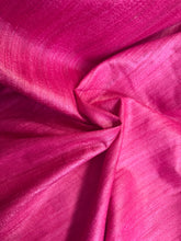 Raw Silk Ghicha - Hot Pink