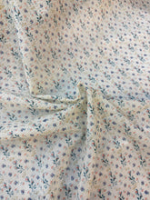 Floral Print Seersucker - Yellow, Blue & Peach