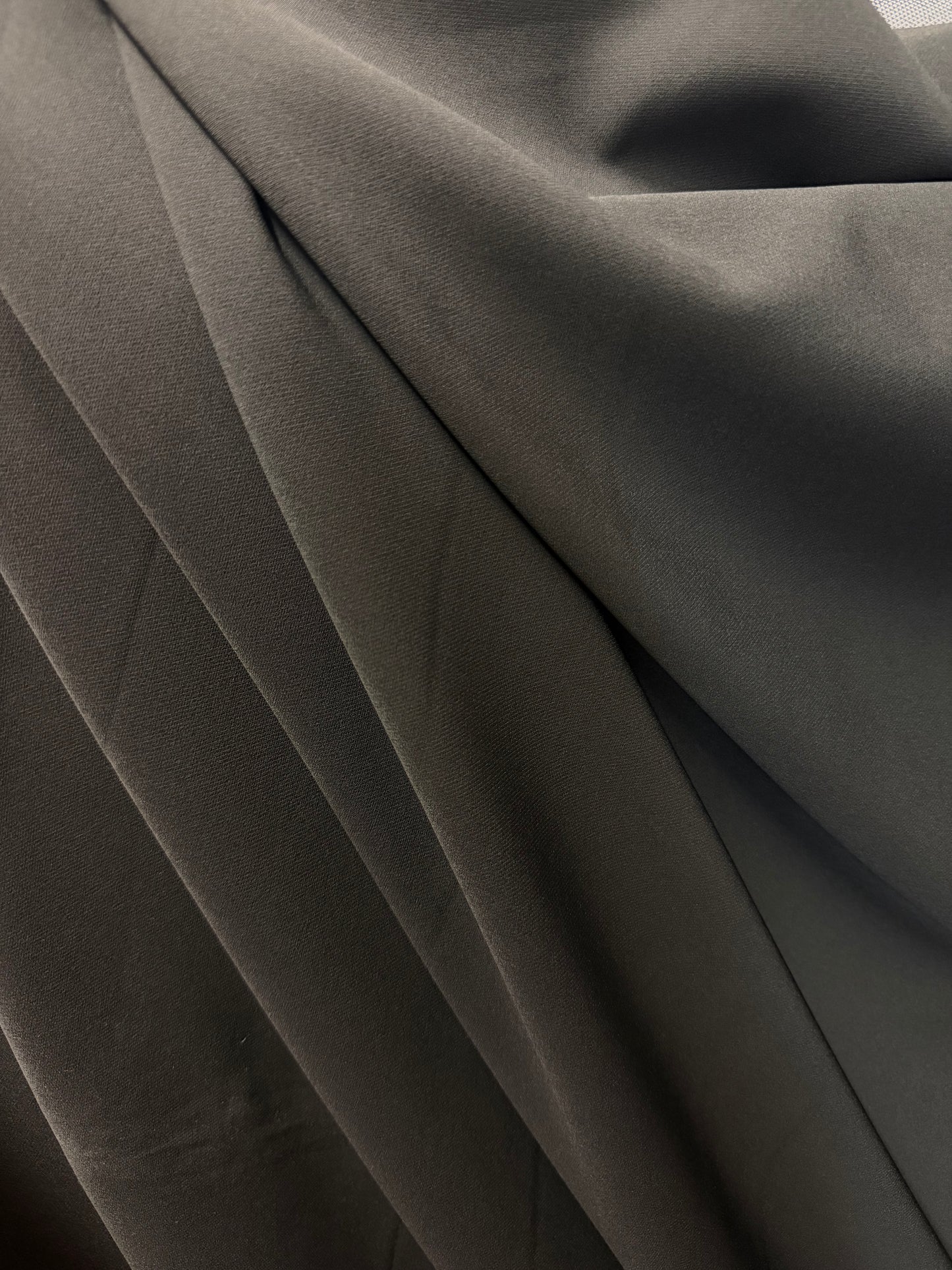 Stretch Poly Rayon Crepe Suiting - Deep Grey