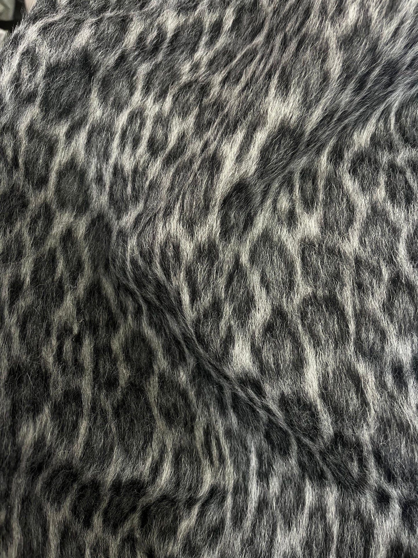 Italian Designer Alpaca Wool - Monochrome Cheetah