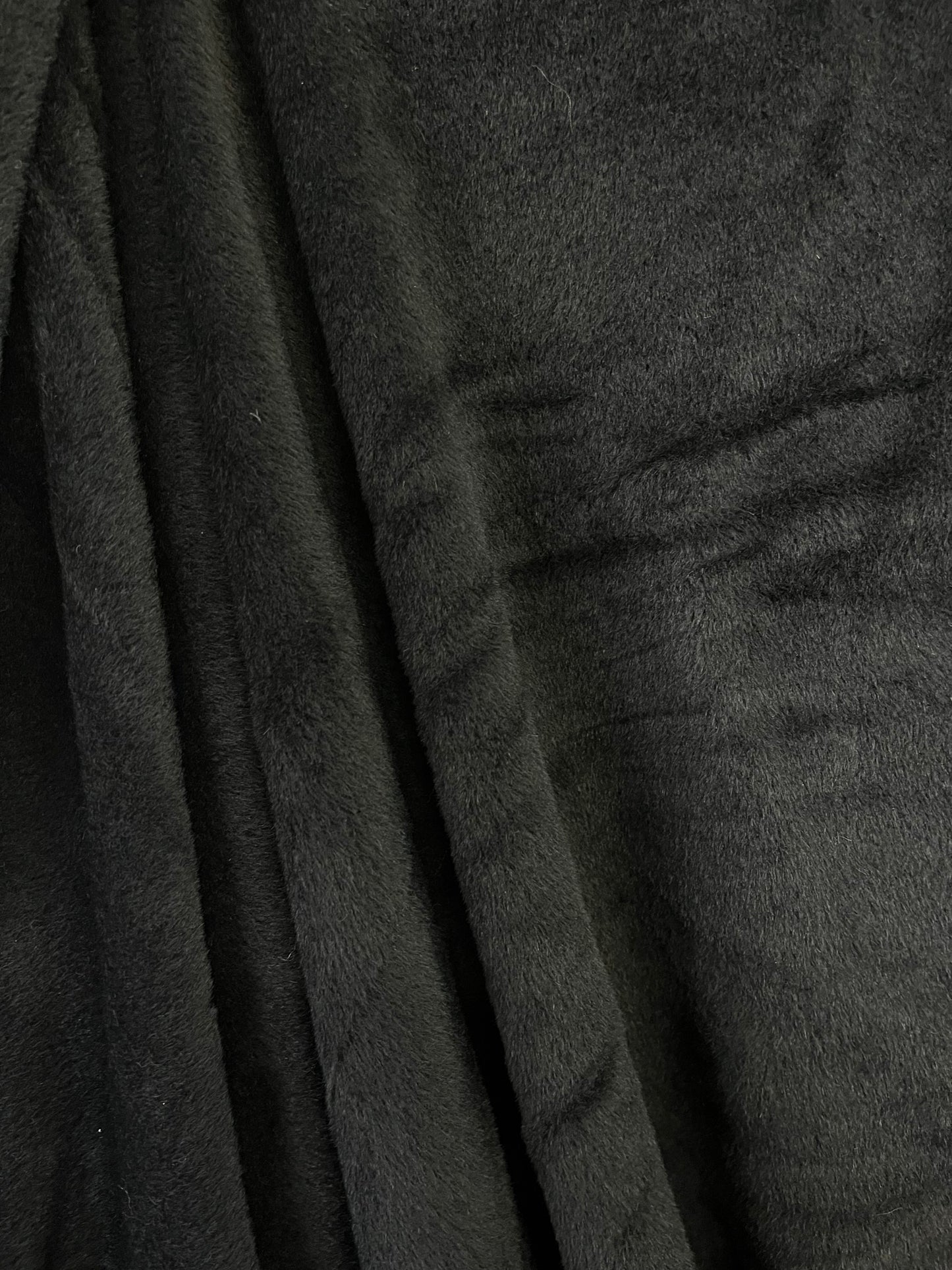 Italian Designer Alpaca Wool - Jet Black