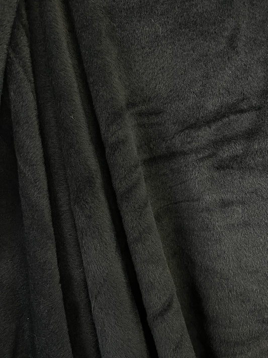 Italian Designer Alpaca Wool - Jet Black