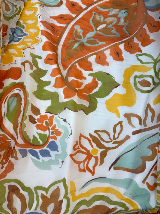 Printed Cotton Voile - Jumbo Abstract Paisley