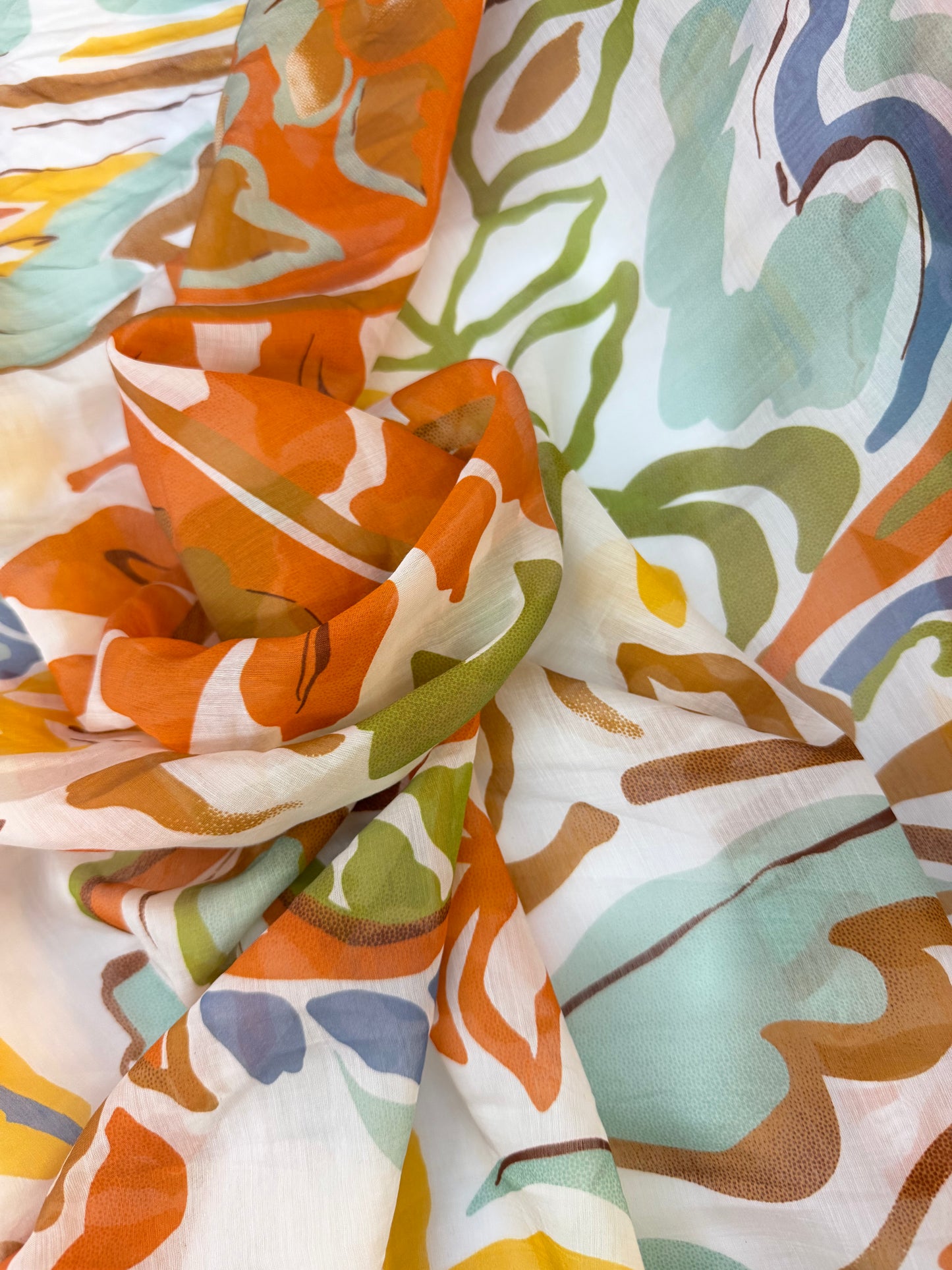 Printed Cotton Voile - Jumbo Abstract Paisley